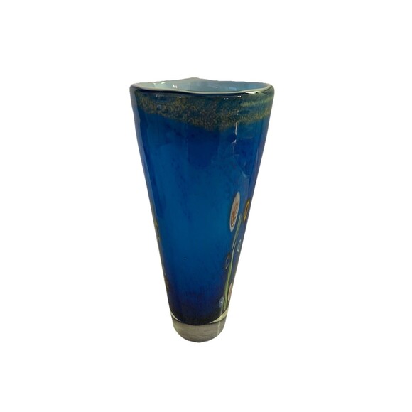 Hand Blown Art Glass Murano Millefiori Vase By Dino Marten - Picture 4 of 6